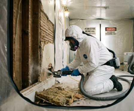 Specialized asbestos abatement and structural containment by Newport Construction Group